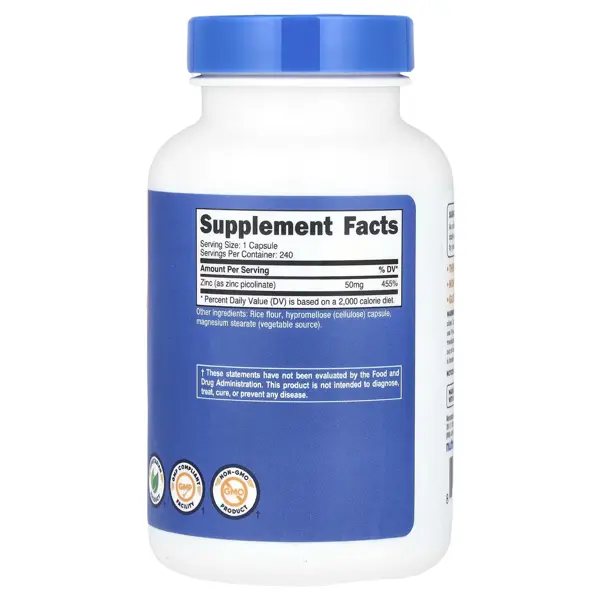 Nutricost Zinc Picolinate 50mg Capsules